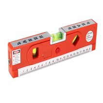 6in1 멀티레이저레벨기수평자 수직 수평 1.5M 철줄자겸용, 1개