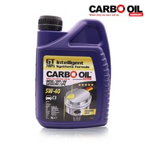 카르보 엔진오일 5W40 자동차 오일 합성유 수입엔진오일 고급오일 가솔린 LPG 엔진수명연장 독일산 추천 1L 겸용, 1병