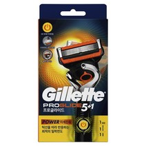 질레트 퓨전 프로글라이드 플렉스볼 파워 면도기, 1개, 1개입