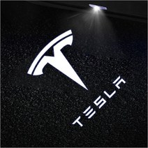 T-KB 테슬라 로고 LED 도어라이트 3D유리가공 3/Y/S/X