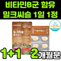 일양약품 프라임 밀크씨슬 플러스 밀크시스 milk thistle 실리마린 silymarin complex 밀크티슬 밀크씨유 시리마린 복합 비타민 B군 식약처 인증 직장인 추천, 2박스(2개월분)