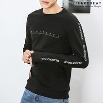 하트비트 에테플 맨투맨 베이직핏 레터링 긴팔티셔츠 커플룩 단체복 남자 여자 남여공용 커플티 빅사이즈 단체티