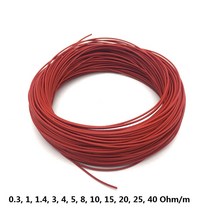 모든 크기 저전압 5V 12V 24V 36V 48V 전기 DIY 자동차 난방 시트 담요 따뜻한 와이어 불소 플라스틱 난방, 06 10 meters_12 40 Ohm