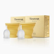 [Tieut] 티읕컵 생리컵 세트 (세척컵 2개 포함) 여성 위생컵
