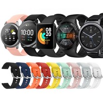 스토리메이커 갤럭시/샤오미/가민/화웨이 스마트워치 전기종 호환 실리콘 스트랩밴드20/22mm, 20mm, 블랙