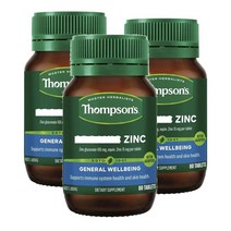 호주 톰슨 Thompsons Zinc 아연 80정, 3팩
