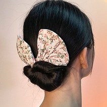 땡땡이 꽃 호피무늬 당고머리끈 똥리본 머리밴드