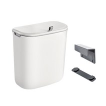 공간상회 주방 음식물쓰레기통 걸이형 + 2종 홀더, 9L 화이트, 1개