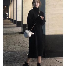 폴라 롱니트원피스 목폴라 목폴라원피스 터들