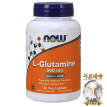 미국산 나우푸드 엘 글루타민 L Glutamine 500mg 120베지캡슐 2병 아미노산 NOW Foods Amino Acid 선물증정