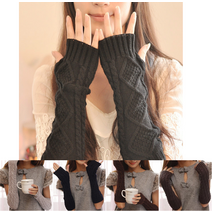 LOHANS 꽈배기 암워머 겨울 방한용 핸드워머 손토시 겨울장갑 패션