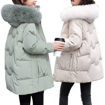 봄 겨울 하프패딩 점퍼 숏패딩 여자 잠바 루즈핏 자켓 인조퍼 아우터 야상 후드