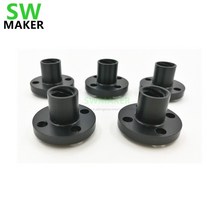 m8 볼트 너트 m6 5 pcs 블랙 tr8 리드 나사 pom tr8x2tr8x4tr8x8 사다리꼴 나사 delrin 8mm 부드러운 freeshipping, tr8x2