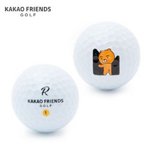 비재생 카카오프렌즈 화이트 3/4피스 A+급 로스트볼10알 1세트, 단품