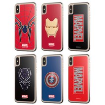 MARVEL 마블 글리터 케이스 갤럭시S10 E 플러스 갤럭시S9 갤럭시S8 갤럭시노트9 갤럭시노트8 아이폰XS 맥스 아이폰8 아이폰7 블랙팬서 스파이더맨 아이언맨 로고 캡틴아메리카 어벤져스