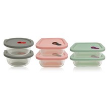 실리콘 내열유리 오븐 글라스 9개 세트 한정수량, 실리콘오븐글라스(XL) 6개