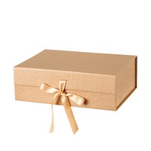리빙앤도 고급 리본매듭 기프트박스 3호, 1개, 크라프트