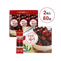 타트체리 효능 식물성 퀘르세틴 안토시아닌 베타카로틴 sour cherry 홍삼농축액 저분자콜라겐 젤리 스틱, 30포 x 2박스, 2개