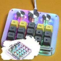 한손키보드 게임 웹툰 15 키 + 3 노브 핫 스왑 가능한 한 손 ​​숫자 키패드 맞춤형 기계식 매크로 인코더 포토샵 매크로 패드