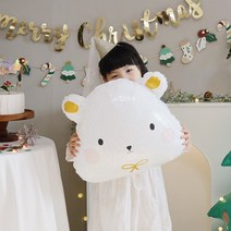[파티조엘] 북극곰 풍선_곰돌이풍선 크리스마스풍선, 북극곰 풍선_고리마운트와 낚시줄추가