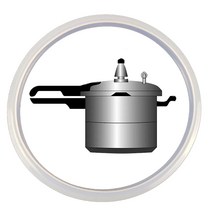인덕션압력밥솥 인턱션용 미니 압력밥솥 16 18 20 22 24 32cm Pressure Cookers White Silicone Rubber Gas, [02] 20cm