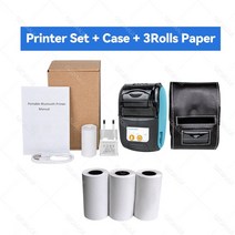 핸드폰 사진출력 휴대폰 미니 프린터 휴대용 goojprt 58mm 23939 inch mini 열전사 무선 pt-210 영수증 pos bluetooth for windows, 우리 플러그, 오렌지 추가 6롤