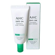 AHC Safe on essence 선크림 20ml SPF50+/PA++++ 비나노 미네랄 자외선 차단제 수분 공급 및 진정 효과 한국 자외선 차단제