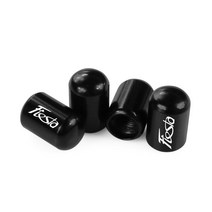 포드 익스플로러 호환 타이어 밸브 캡 4 개 피스타 레인저 이스케이프 ST 토러스 지아 셸비, 1.For Fiesta - Black