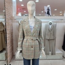 제이제이지고트 JJ.ro 백 슬릿 린넨 체크 자켓 GK4A0JKR1