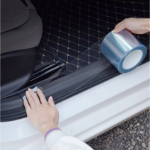 [브라운마켓] 자동차 외관 도어 실내 스크래치 예방 보호 손상 방지 투명 보호필름, 50mm