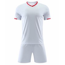 축구훈련 용품 남여공용용 축구 유니폼 세트 스포츠 훈련 키트 남녀공용 풋볼 설문 조사, [08] WHITE