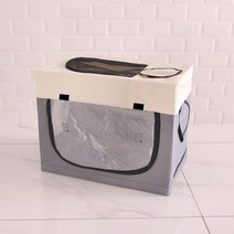 강아지에어탱크 펫 드라이룸 애견 드라이기 건식사료 애완 동물 건조 상자 송풍기 건조기 따뜻한 천 개 고양이 개집 텐트, gray 01