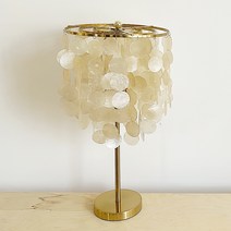 [호유즈] 코펜하겐 베이커리 스탠드 자개조명 DIY-KIT, 실버, 파스텔 베이지