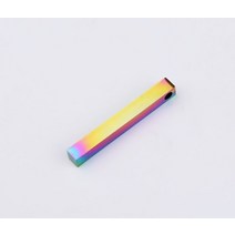 5x40 미리메터 10 개/몫 빈 바 매력 거울 광택 스테인레스 스틸 라운드 코너 사각형 DIY 스탬핑 사용자 정, 04 제비꽃