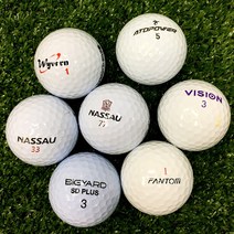 낫소 외 일반브랜드 화이트 A-급 20알 로스트볼 2피스 3피스 엄선된 등급분류