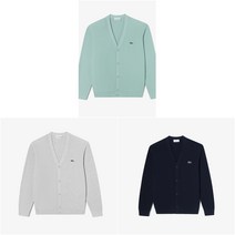 라코스테 남성 베이직 링스링스 와이넥가디건AH986E-54G_BON_3