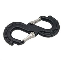 섀클 히치 후크 수신기 액세서리 차량 트랩을 복구하기 위해 섀클과 볼을 연결 UOFFROAD 복구 견인, Black