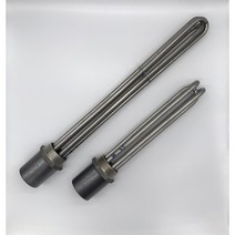 투입히터 / 3kW 5kW 삽입히터 온수기용 SUS후렌지 / 2인치 / 물용, 220V(단상결선), 320MM(3KW)