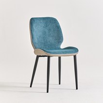 가구앤하우스 레이디 조야 패브릭 DIY 인테리어 철제 의자, 레이디의자(블루)