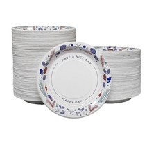 친환경 국내산 무형광 천연펄프 종이접시 지름 20cm - 240개, 2팩, 120개