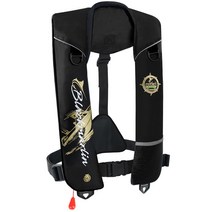 블랙마린 자동팽창식 구명조끼 KC, FREE, 블랙(화이트)