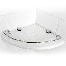 인조대리석 코너선반 화이트, 1개