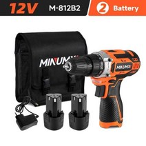 쁘레카 뿌레카 파괴함마 드릴 에어 소형 충전 MINUMX 12V 16V 20V 최대 무선 드릴 전동 스크루 드라이버 2, M-812B2, 03 M-812B2