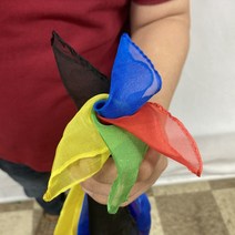 4색블랜도연출세트(기믹포함)쉬폰재질 교육마술 방과후 강의용마술 강의용도구, 상세페이지 참조
