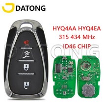 Datong-자동차 원격 제어 키 쉐보레 카마로 이퀴녹스 크루즈 말리부 스파크 HYQ4EA HYQ4AA ID46 PCF7952 오리지널 칩, HYQ4AA 315MHz_3 Plus1 BT SUV