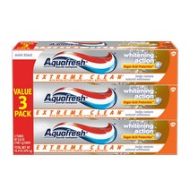 Aquafresh 아쿠아프레쉬 익스트림 클린 화이트닝 치약 5.6oz 3팩 Extreme Clean Whitening Action Toothpaste, 3개입