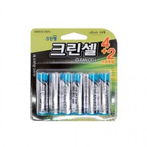 크린셀건전지 AA(6알) 알카라인건전지 LR6 1.5V, 상세페이지 참조