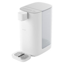 ZHIGE 냉온수기 미니 가정용 소형 지능 정수기 사무실정수기 생수기 물통형 온도선택가능, 흰색