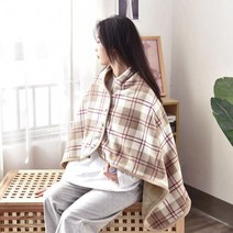 빅 블랭킷 똑딱이단추 망토 담요 케이프 차박담요 _ 2023989EA