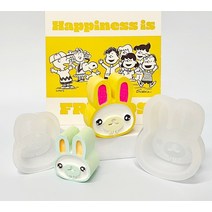 토끼 얼굴 실리콘몰드 (소 대) 석고방향제 만들기 diy재료, 대
